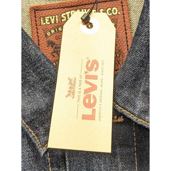 Levis Mens NFL Green Bay Packers Navy Blue Denim Jean Trucker Jacket 3XL NWT NOS - Picture 15 of 15